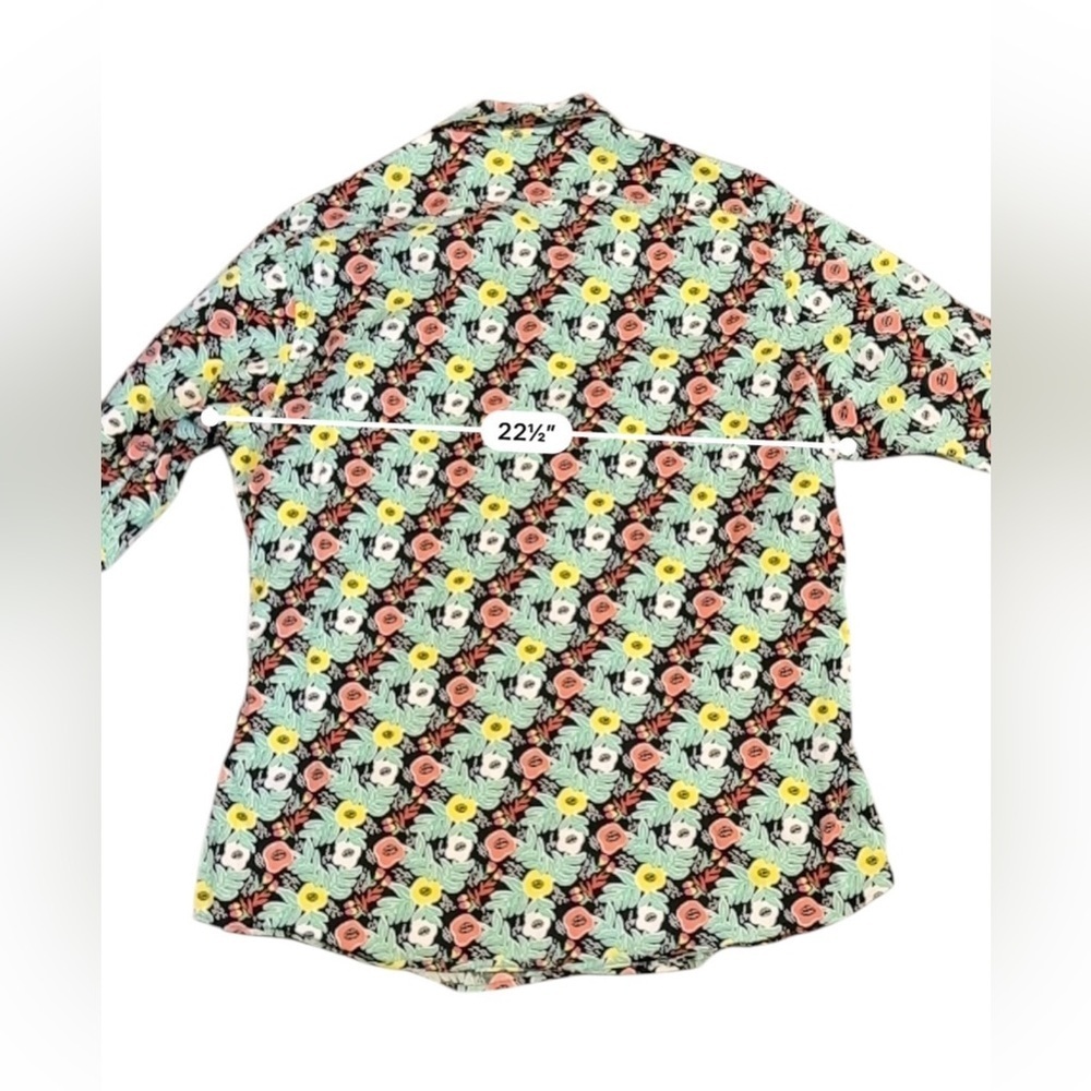 Cremieux Mens Pastel Floral Long-Sleeve Button Down Casual Shirt Size L​ - Picture 3 of 7